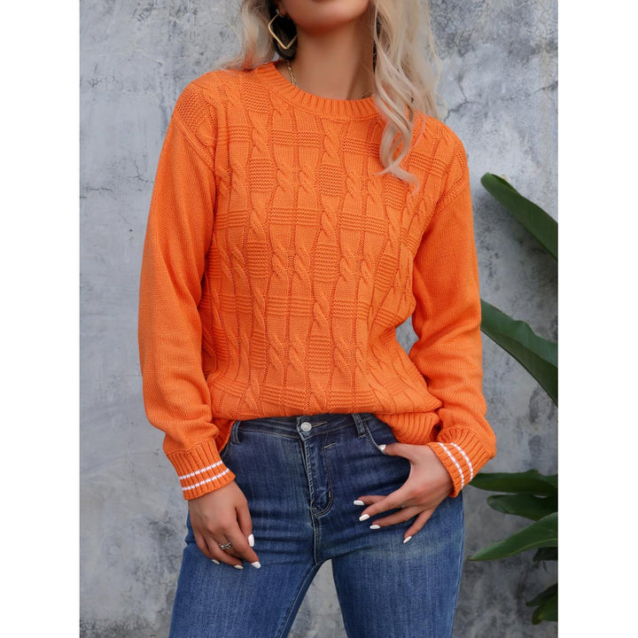 Women Cable Knit Pullover