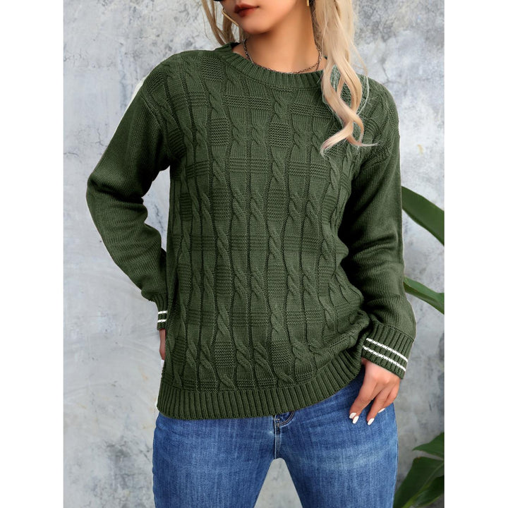 Women Cable Knit Pullover