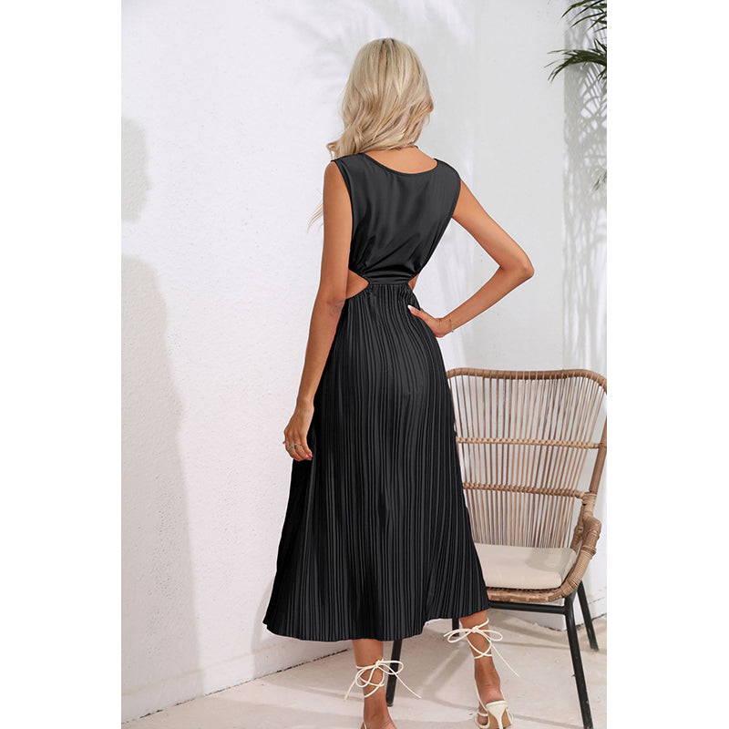 Black Striped Maxi Dress