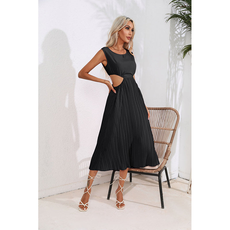 Black Striped Maxi Dress