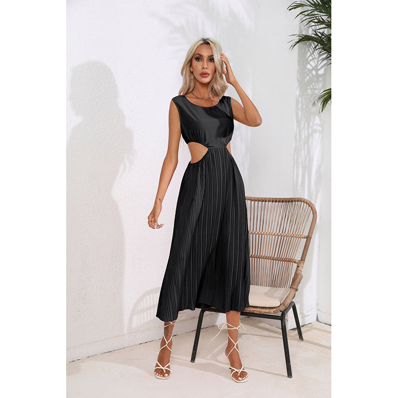 Black Striped Maxi Dress