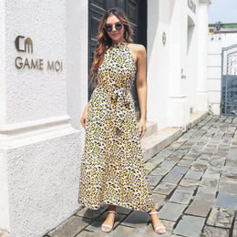 Printed Yellow Fit and Flare Dresses