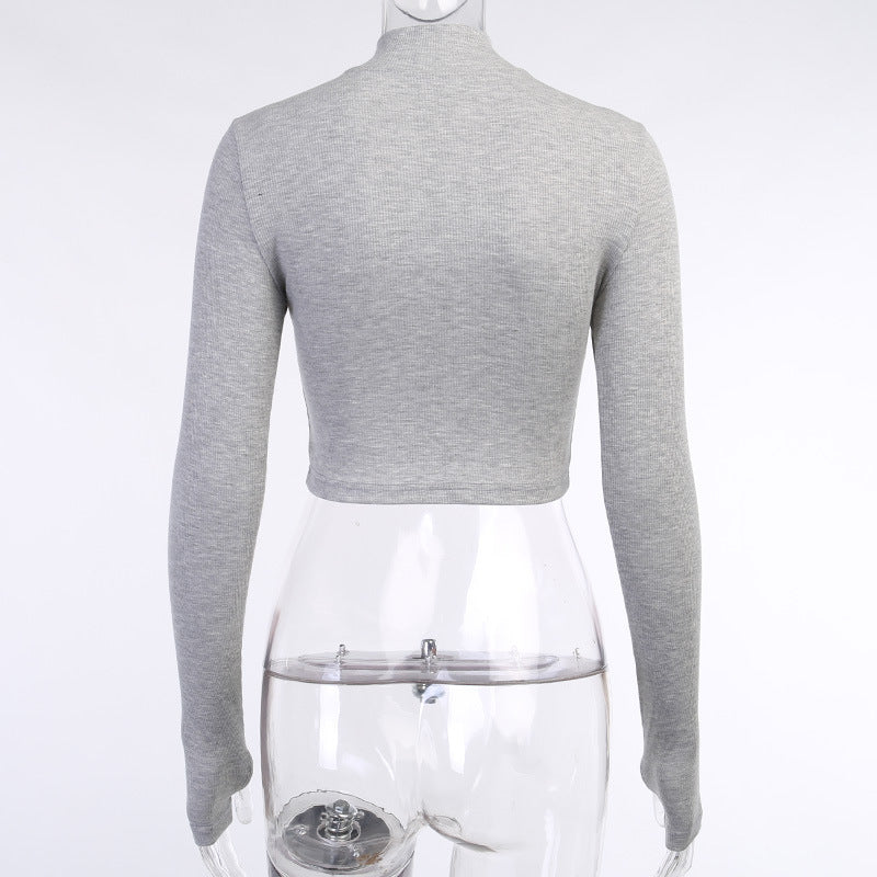 High Neck Crop Top