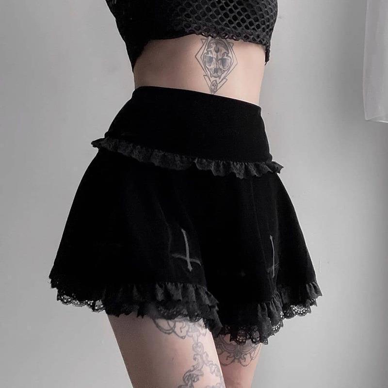 Flared Layered Mini Skirt