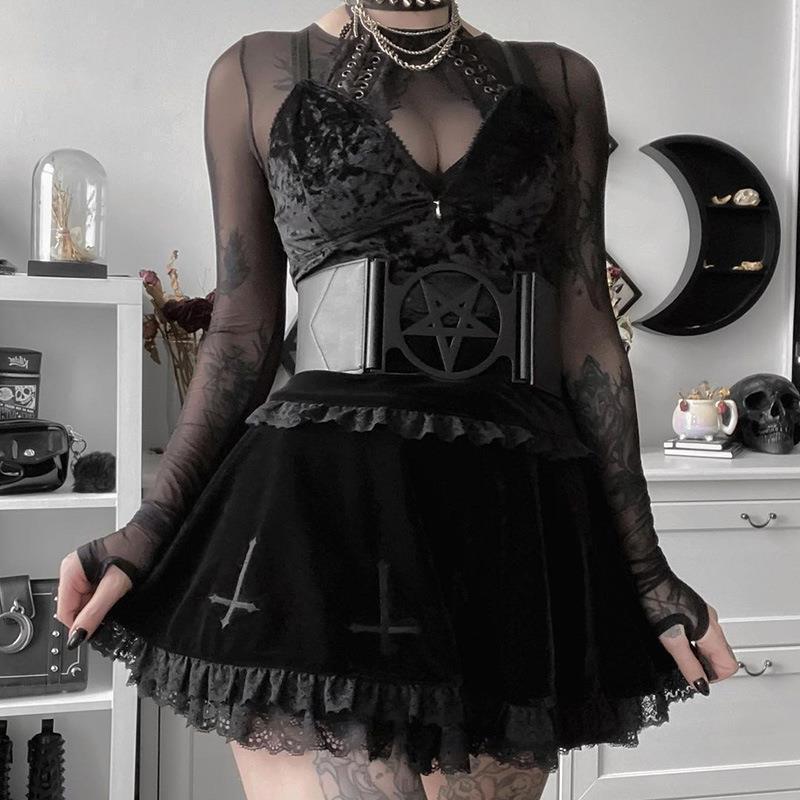 Flared Layered Mini Skirt