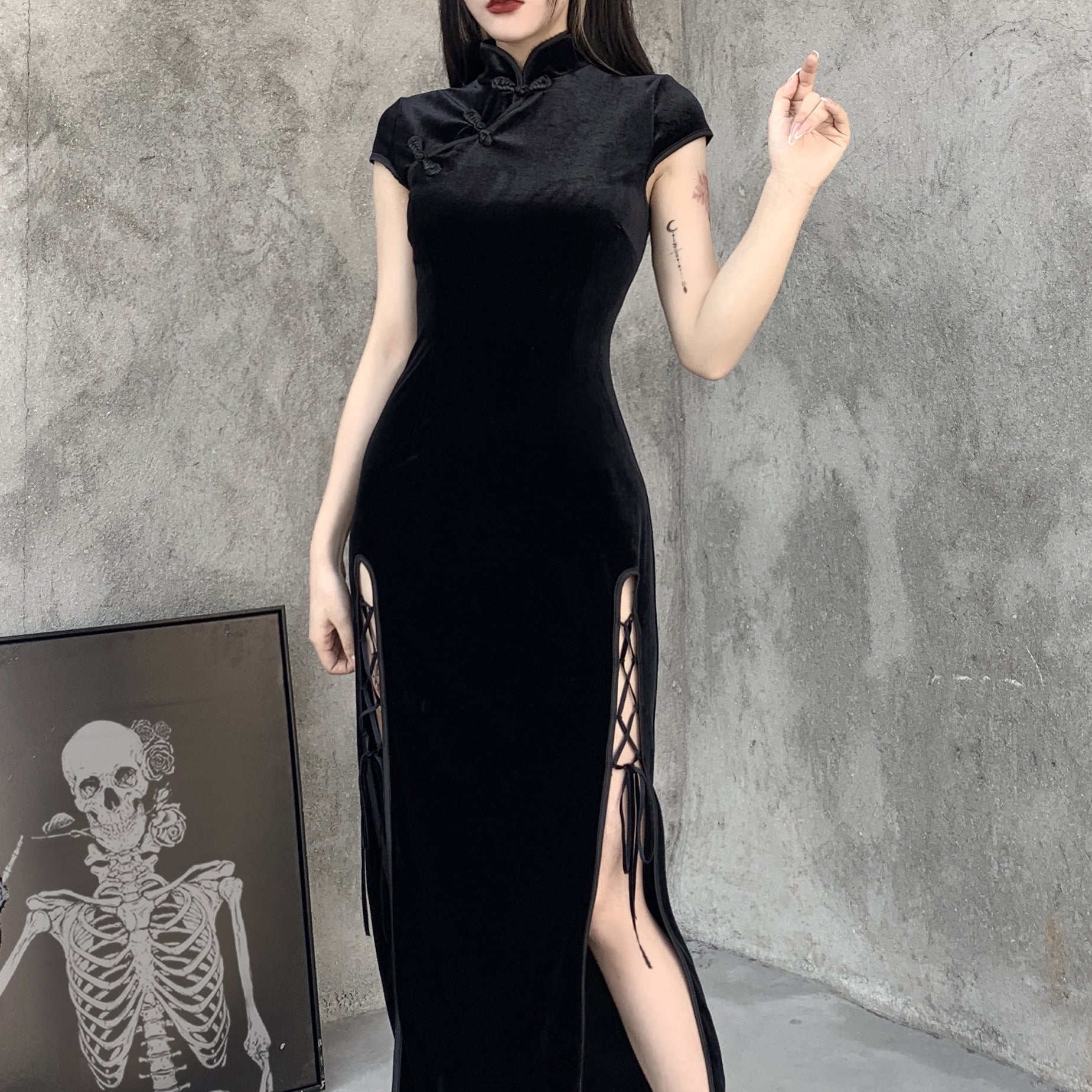 Round Neck Maxi Dress