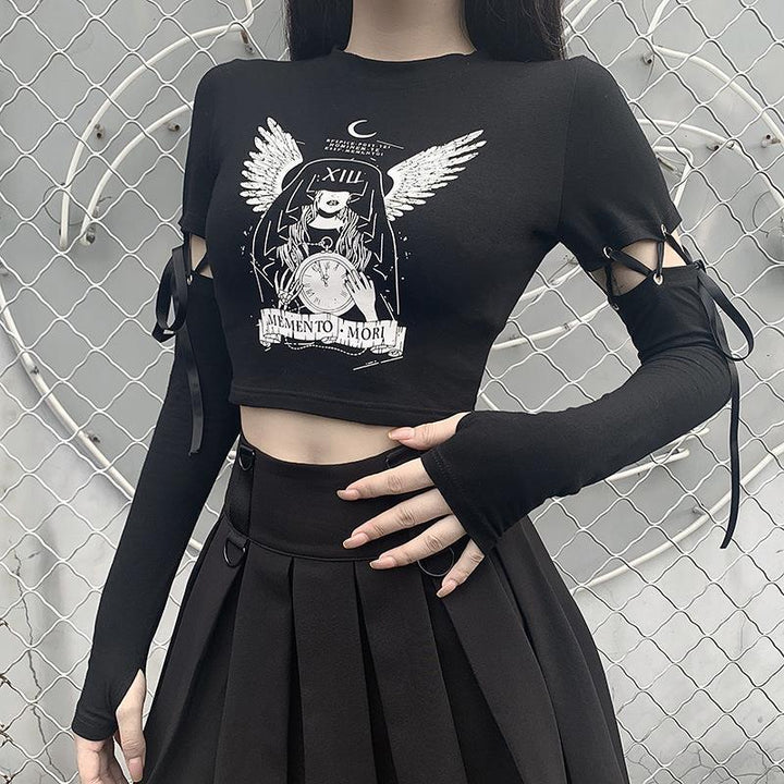 Graphic Printed Crop Top