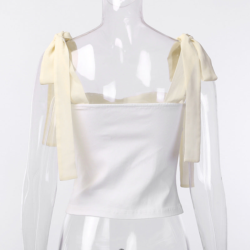 Sweetheart Neck Sleeveless Fitted Top