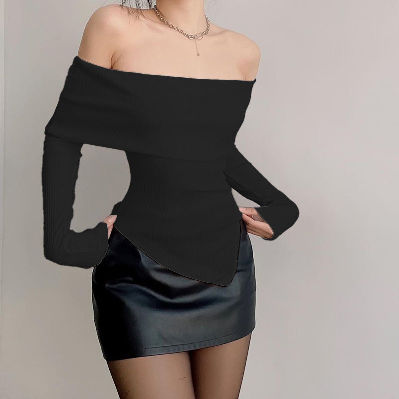 Ribbed Off-Shoulder Bardot Top