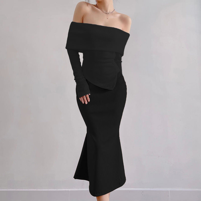 Ribbed Off-Shoulder Bardot Top