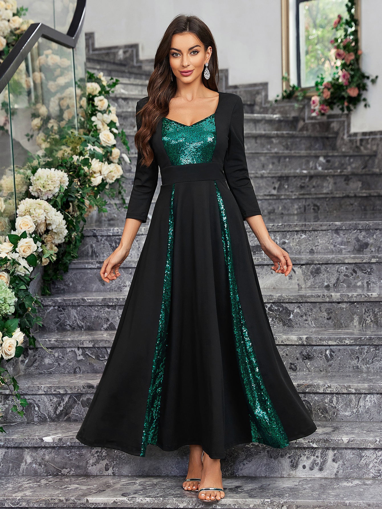 Embellished Maxi Dress