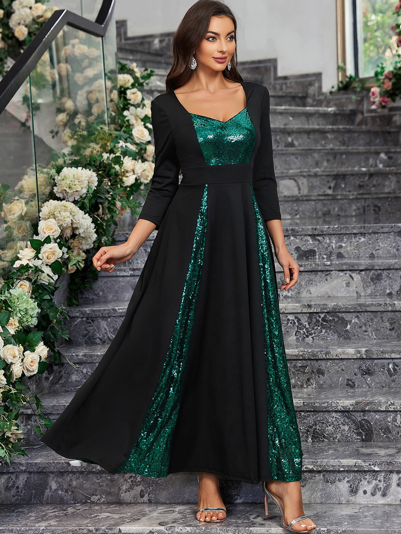 Embellished Maxi Dress