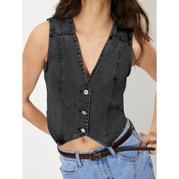 Women Denim Cotton Crop Top