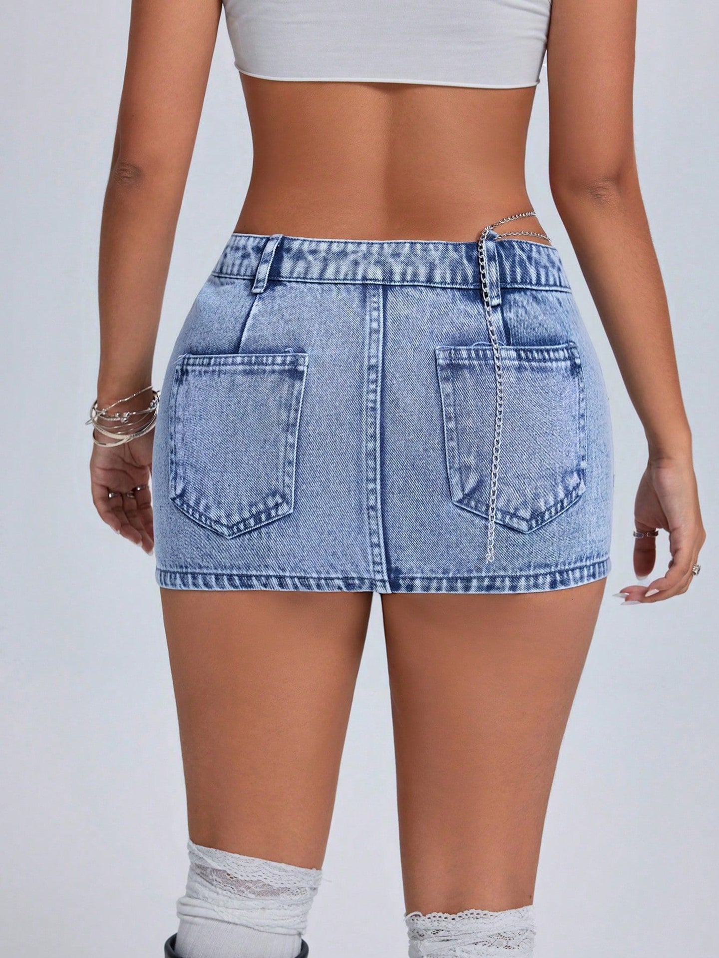Straight Mini Skirt