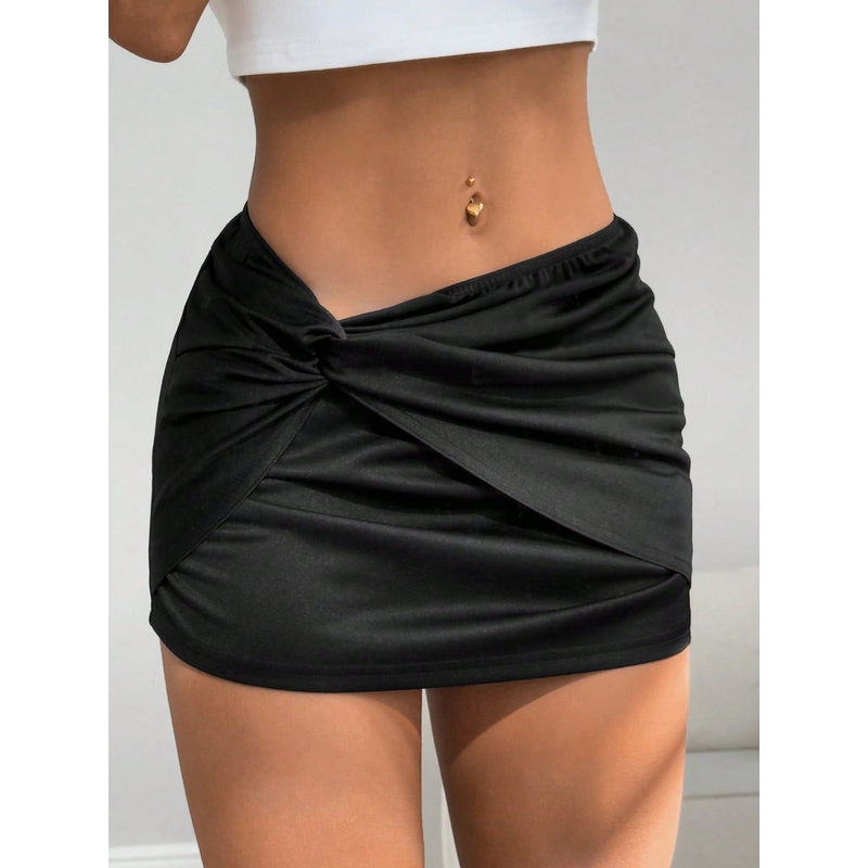 Straight Mini Skirt