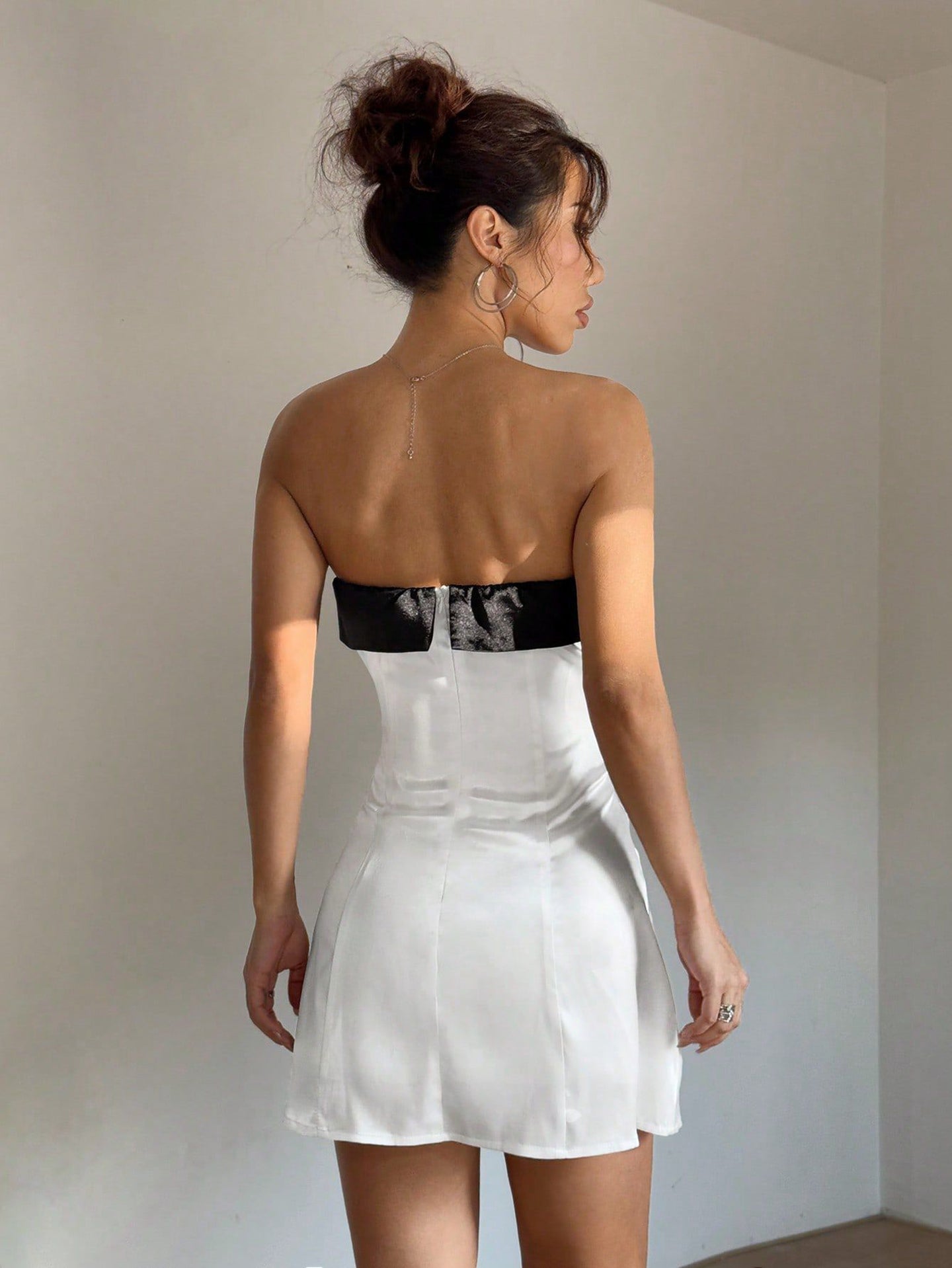 Strapless Bandeau Mini Dress