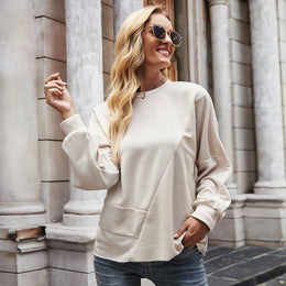 women's Cream-Coloured long sleeve Top