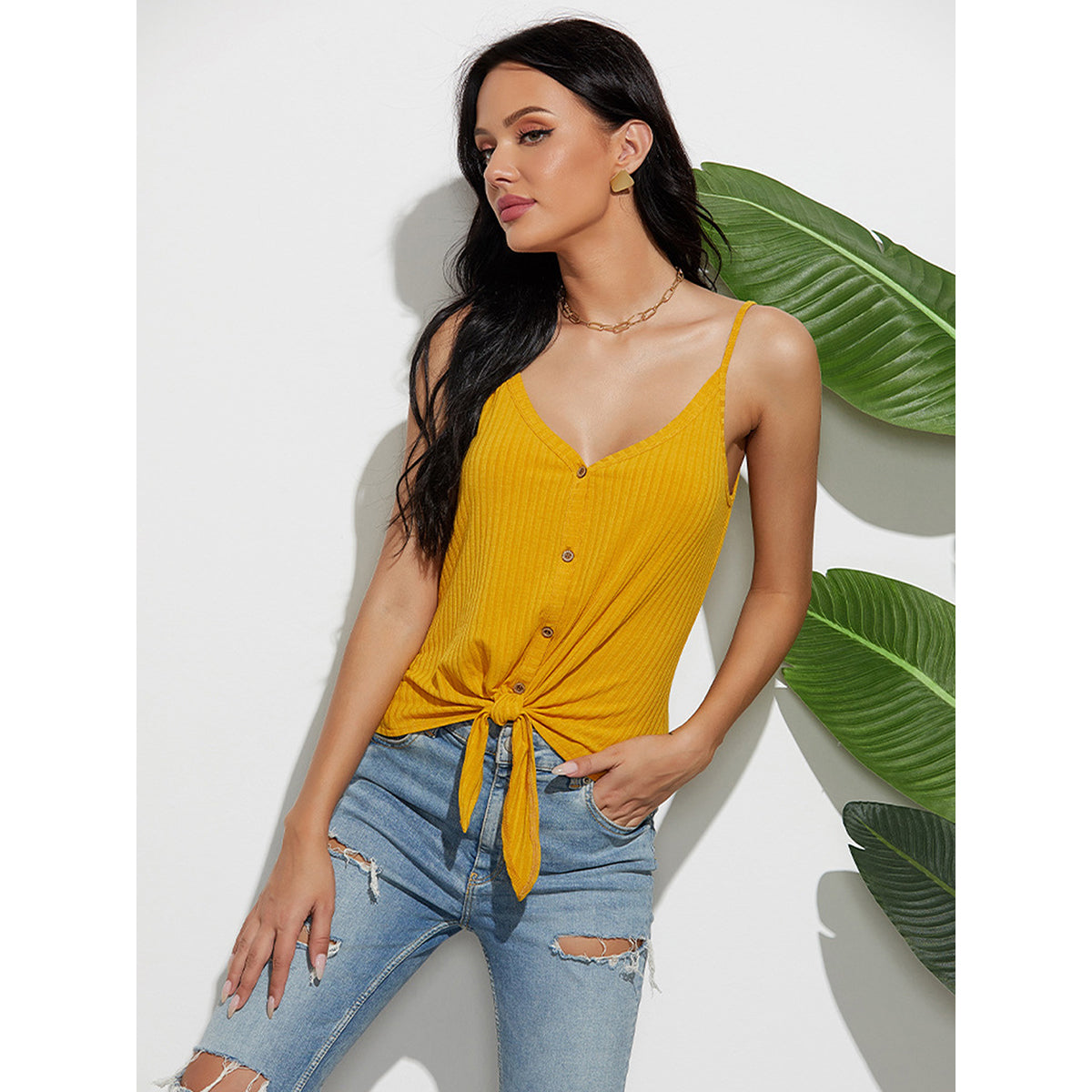 Yellow Solid Top