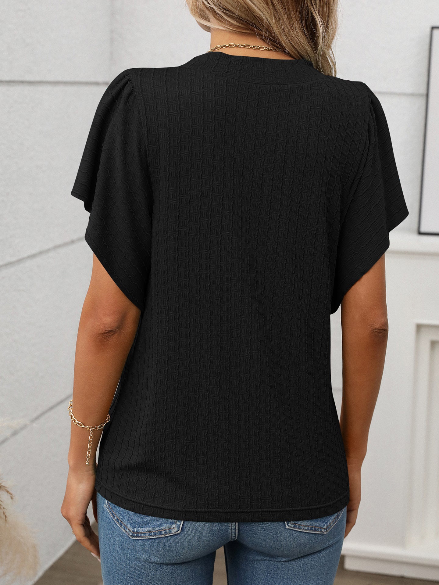 Women Flared Sleeves Regular Top