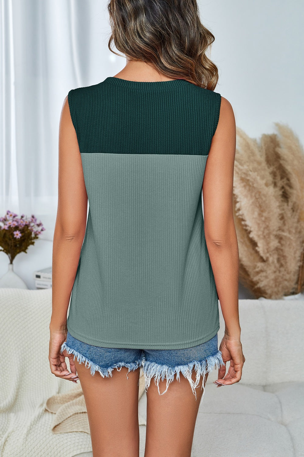 Women Ribbed Tank Top