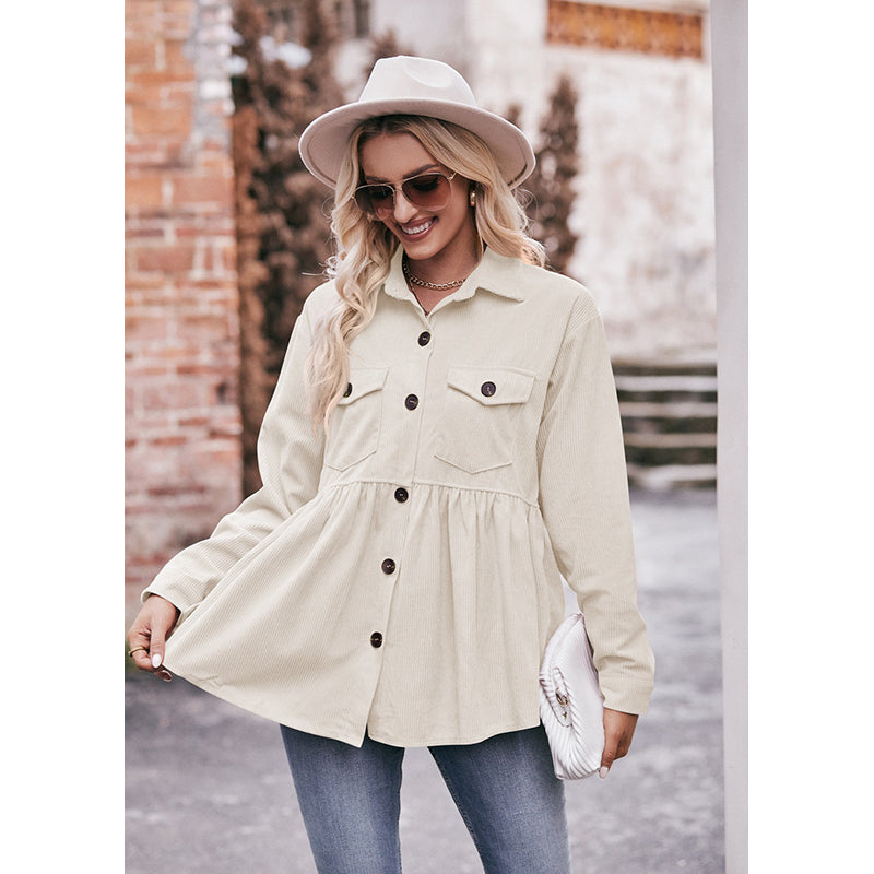 Beige Spread Collar Opaque Casual Shirt