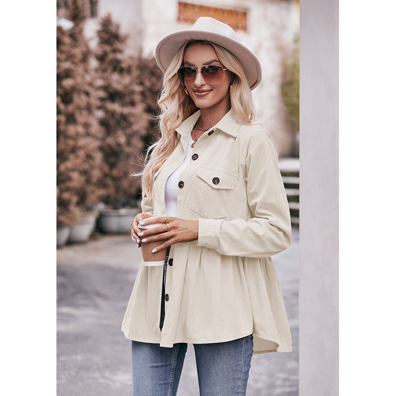 Beige Spread Collar Opaque Casual Shirt