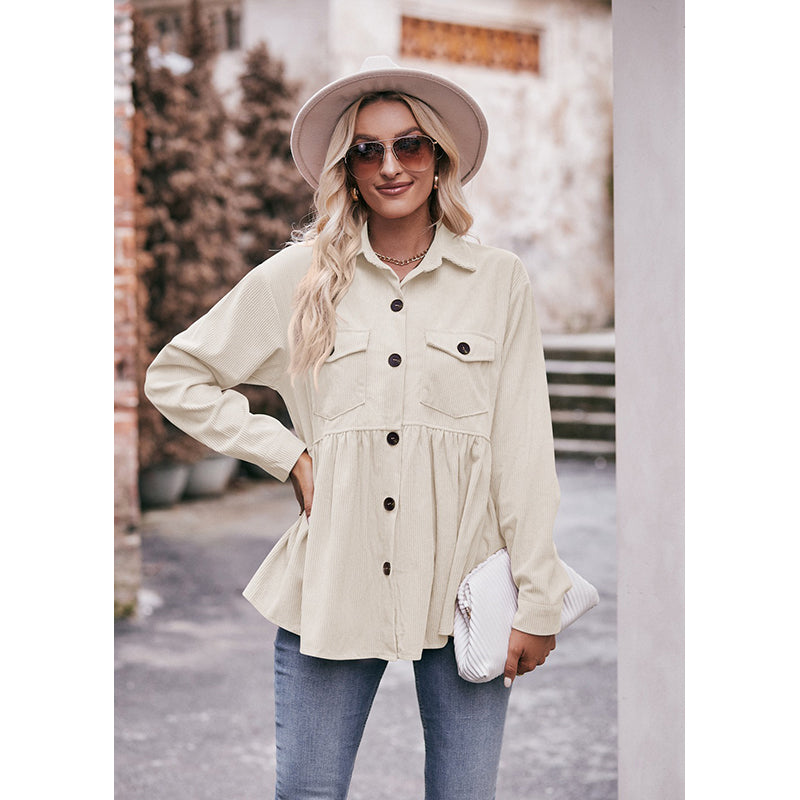 Beige Spread Collar Opaque Casual Shirt