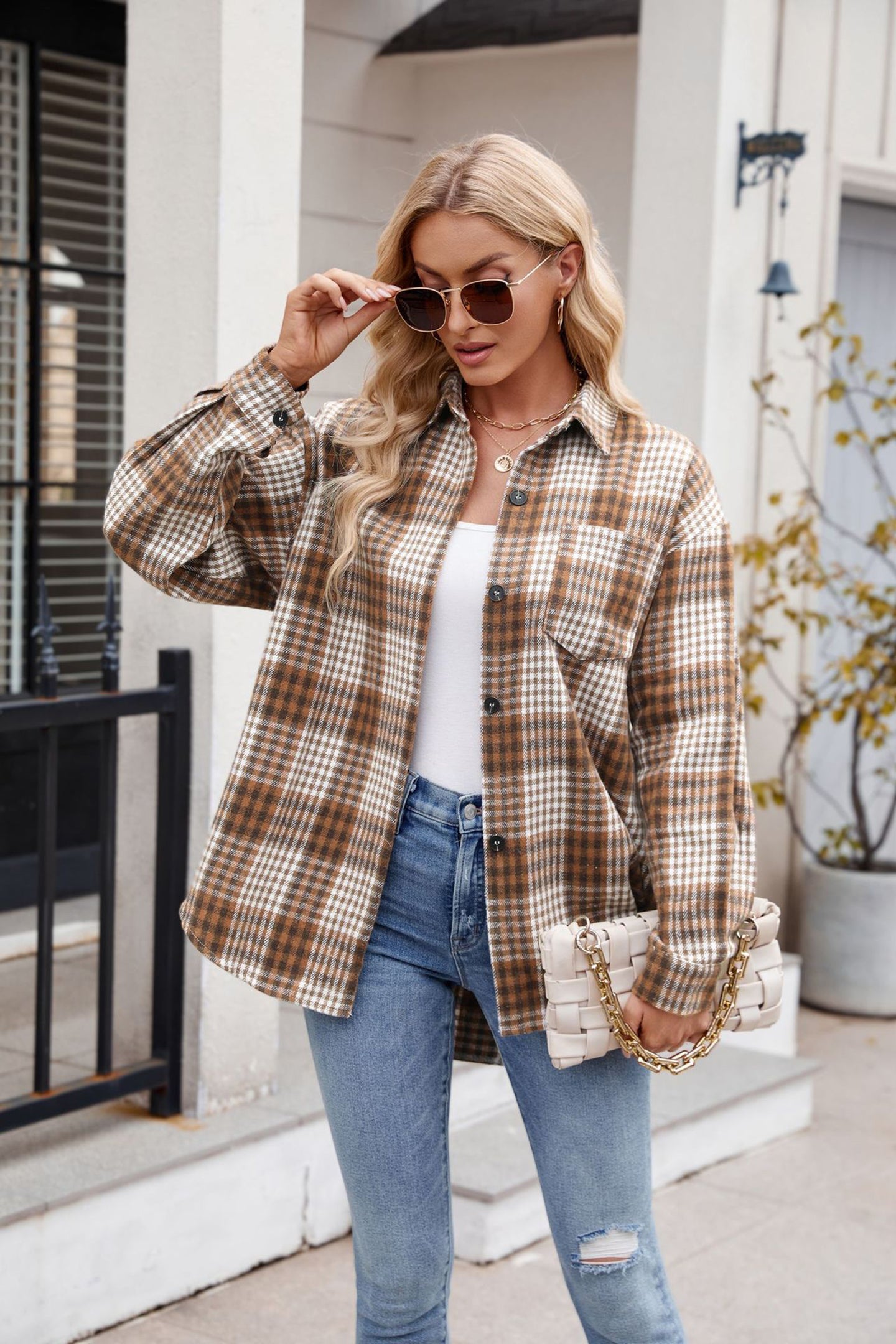 Women Opaque Checked Casual Shirt
