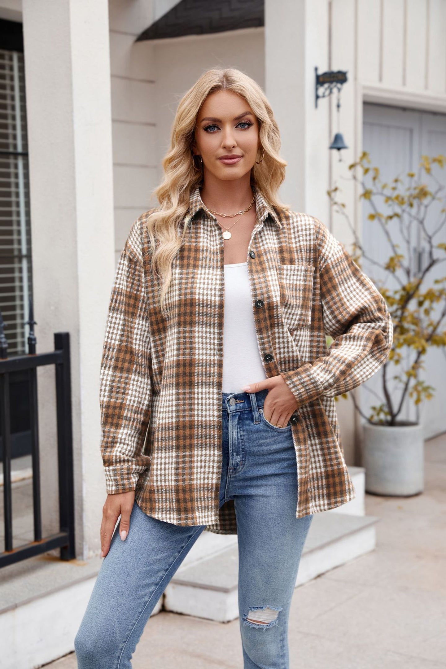 Women Opaque Checked Casual Shirt