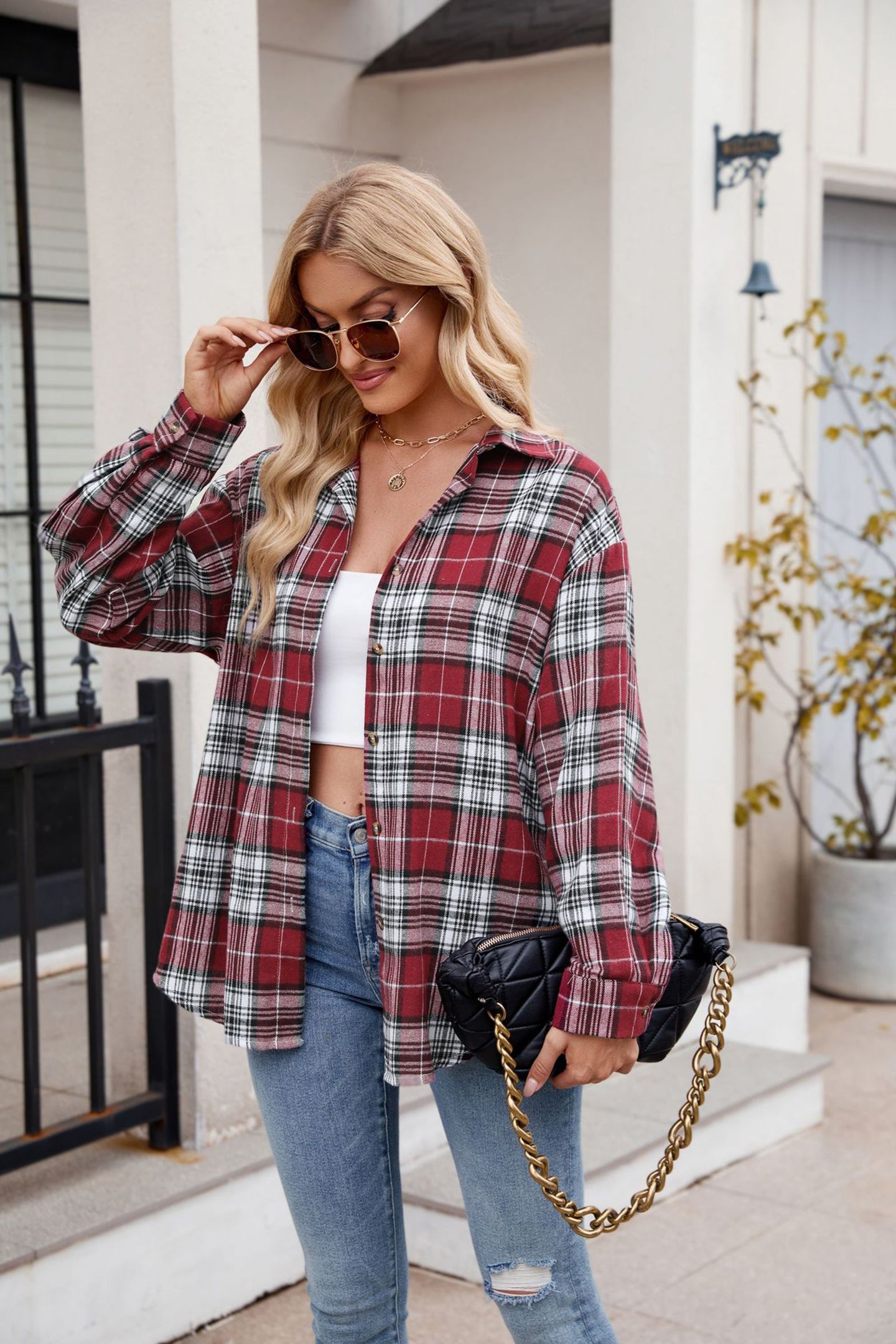 Women Opaque Checked Casual Shirt