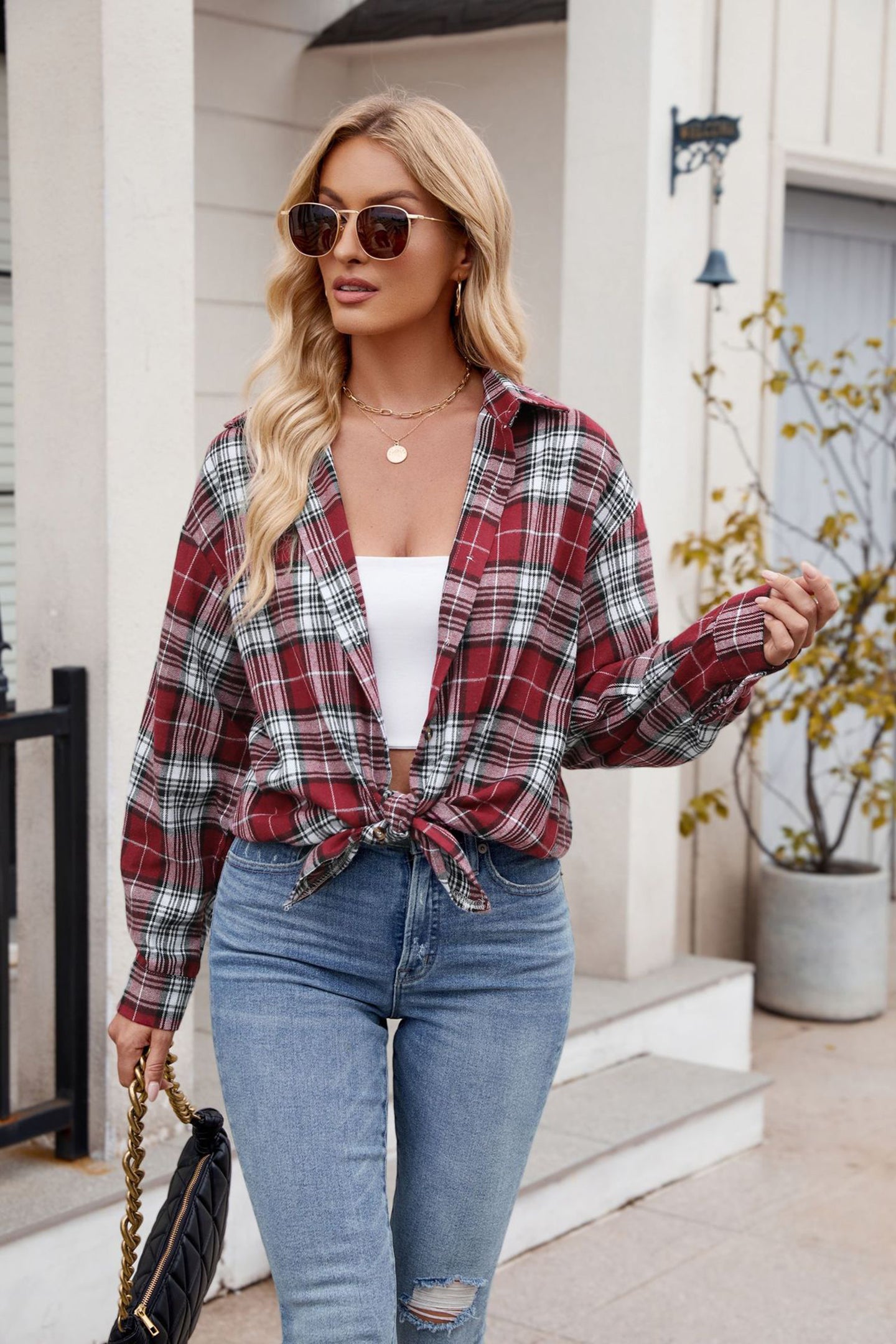 Women Opaque Checked Casual Shirt