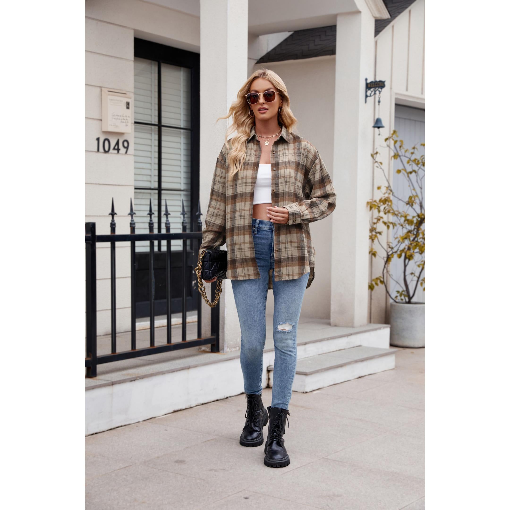 Women Opaque Checked Casual Shirt