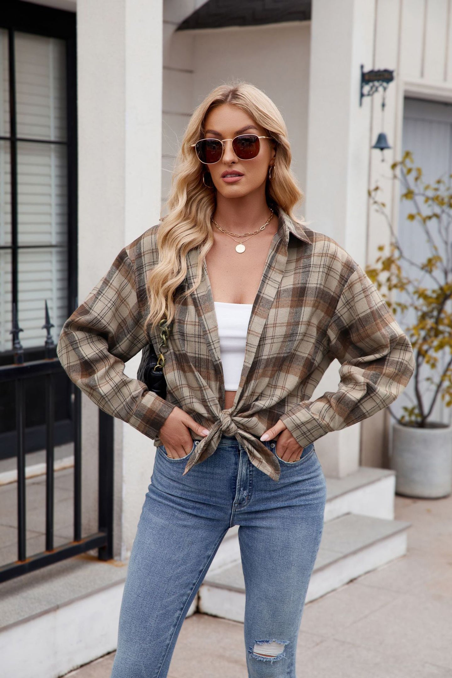 Women Opaque Checked Casual Shirt