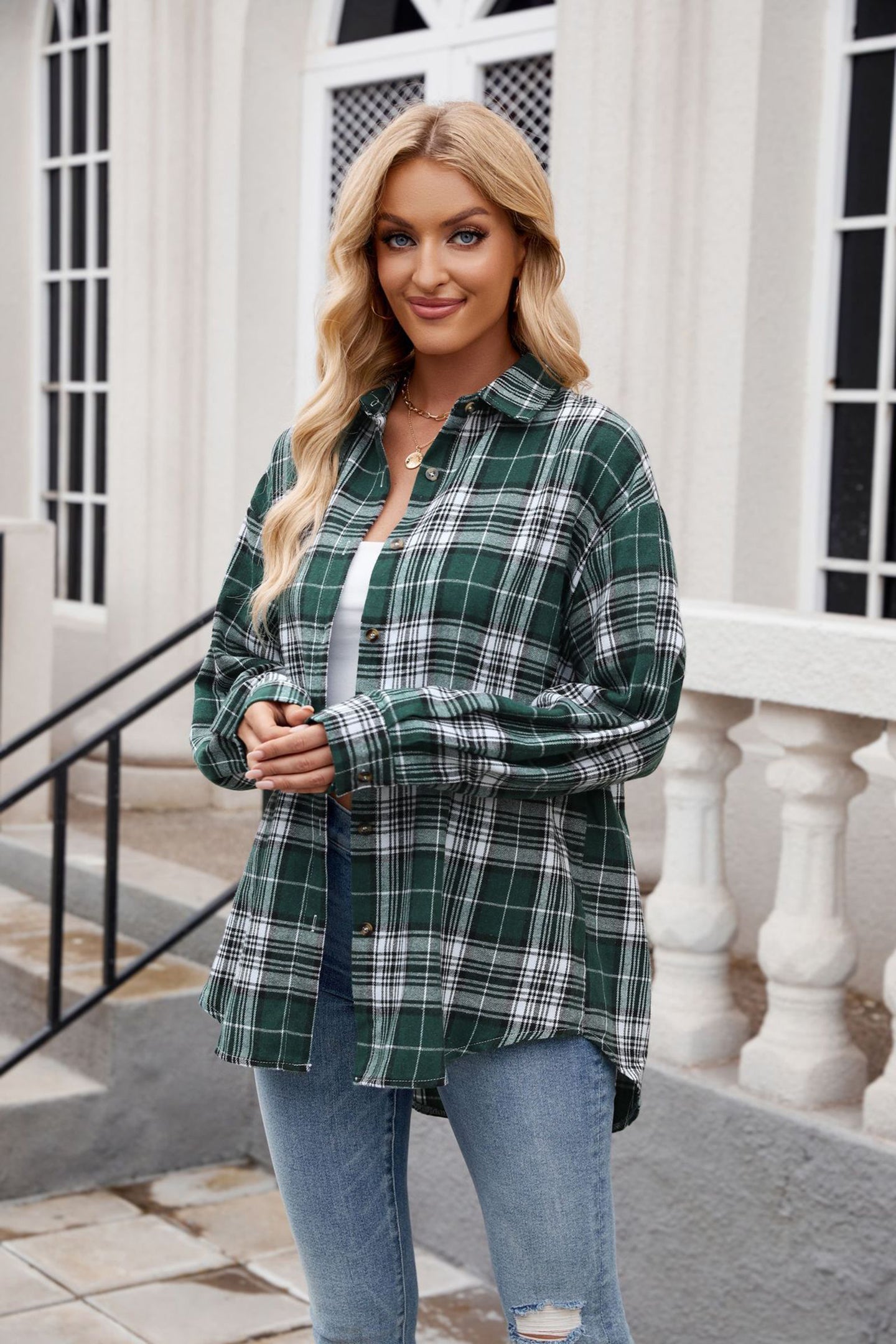 Women Opaque Checked Casual Shirt