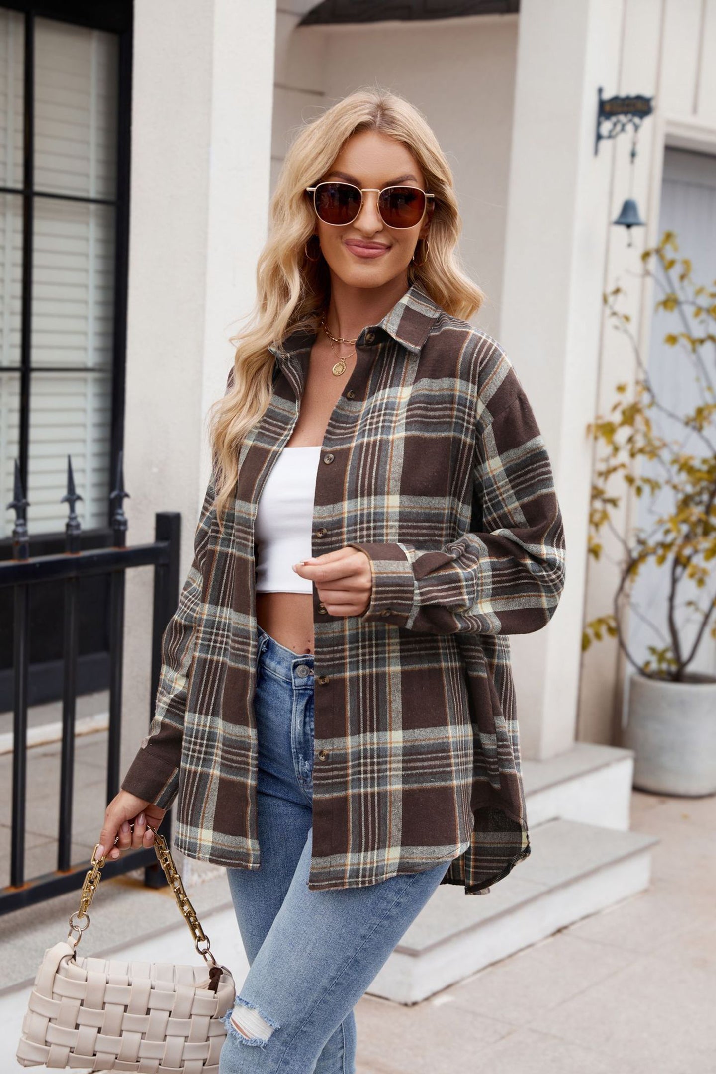 Women Opaque Checked Casual Shirt