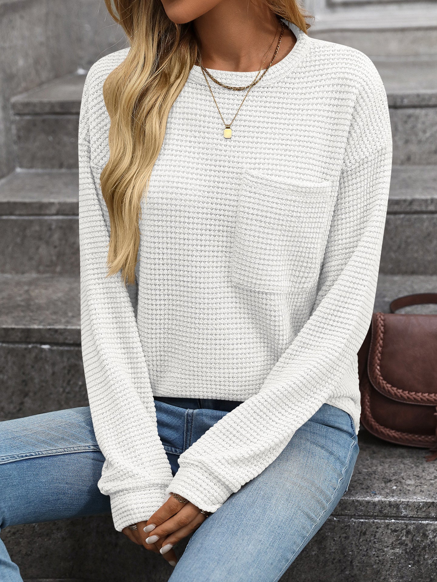Women Round Neck Sweatshirt