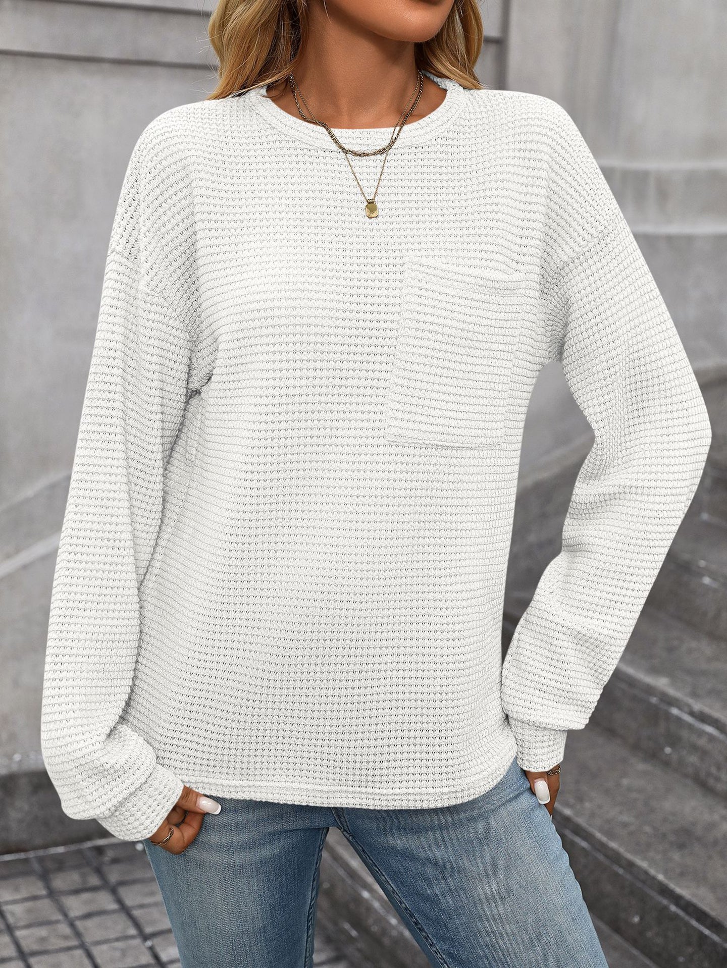 Women Round Neck Sweatshirt