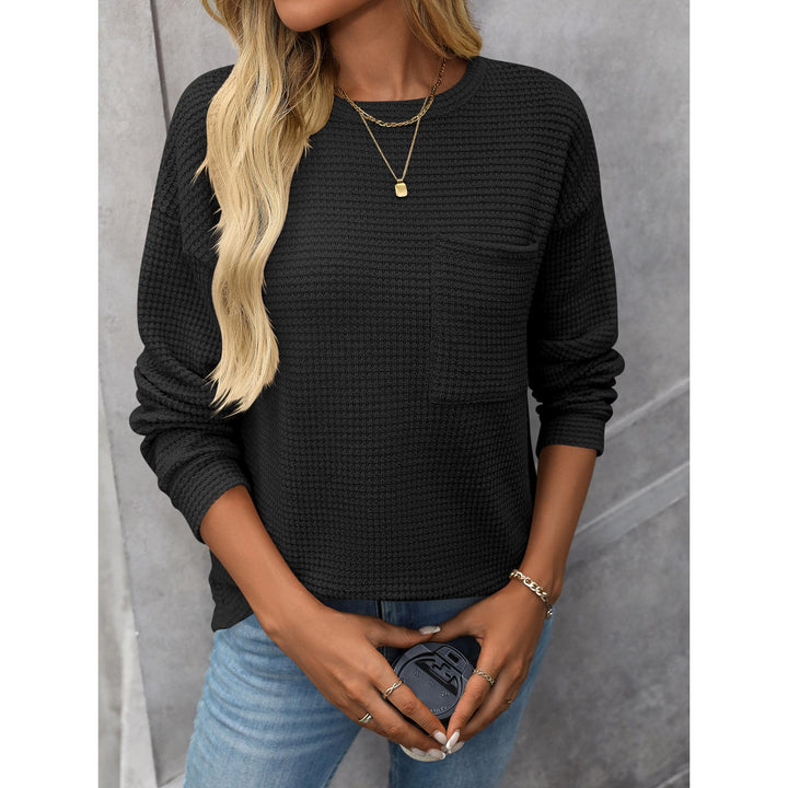 Women Round Neck Pullover Sweatshirt