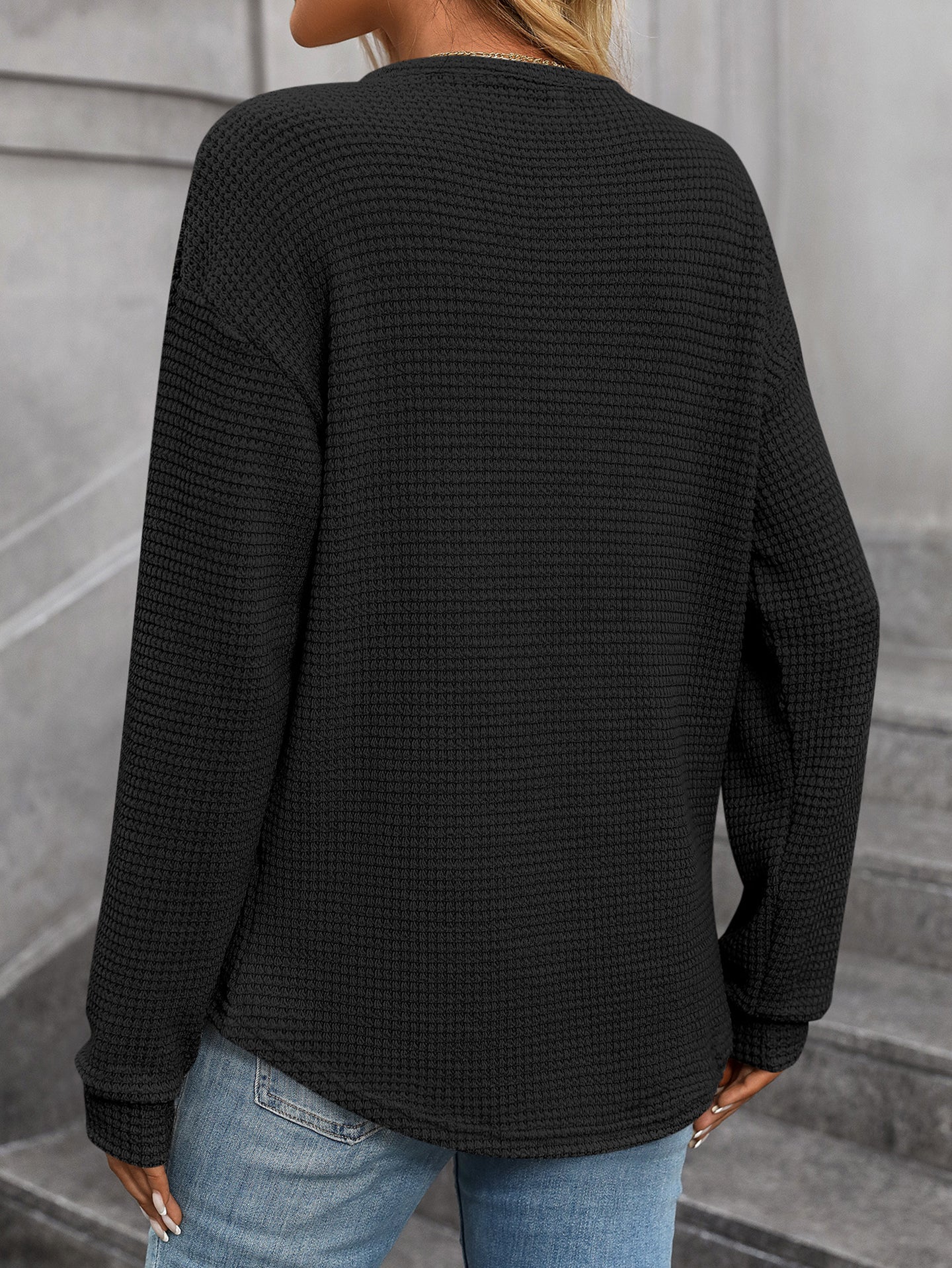 Women Round Neck Pullover Sweatshirt
