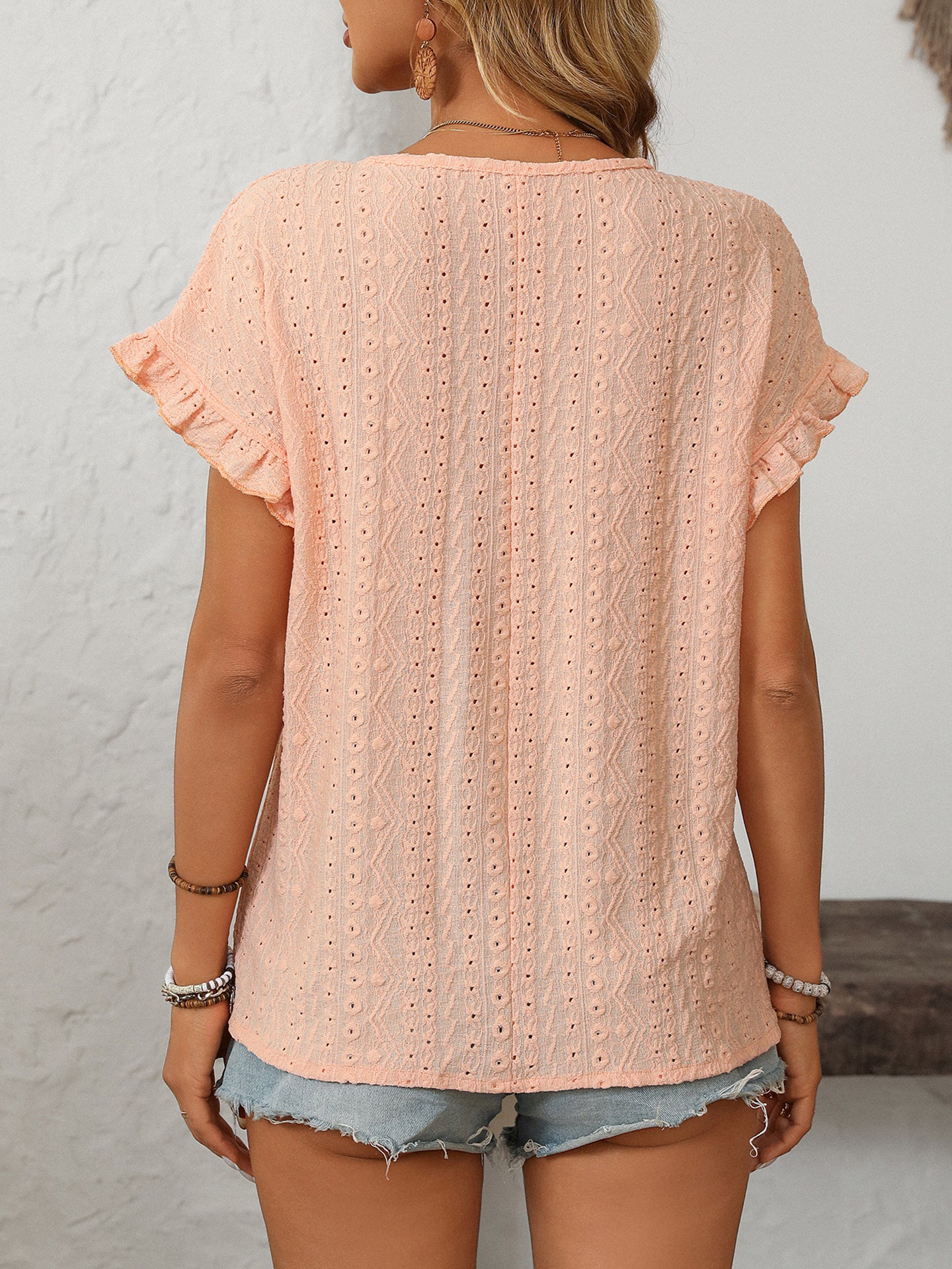 Flutter Sleeve Georgette Top