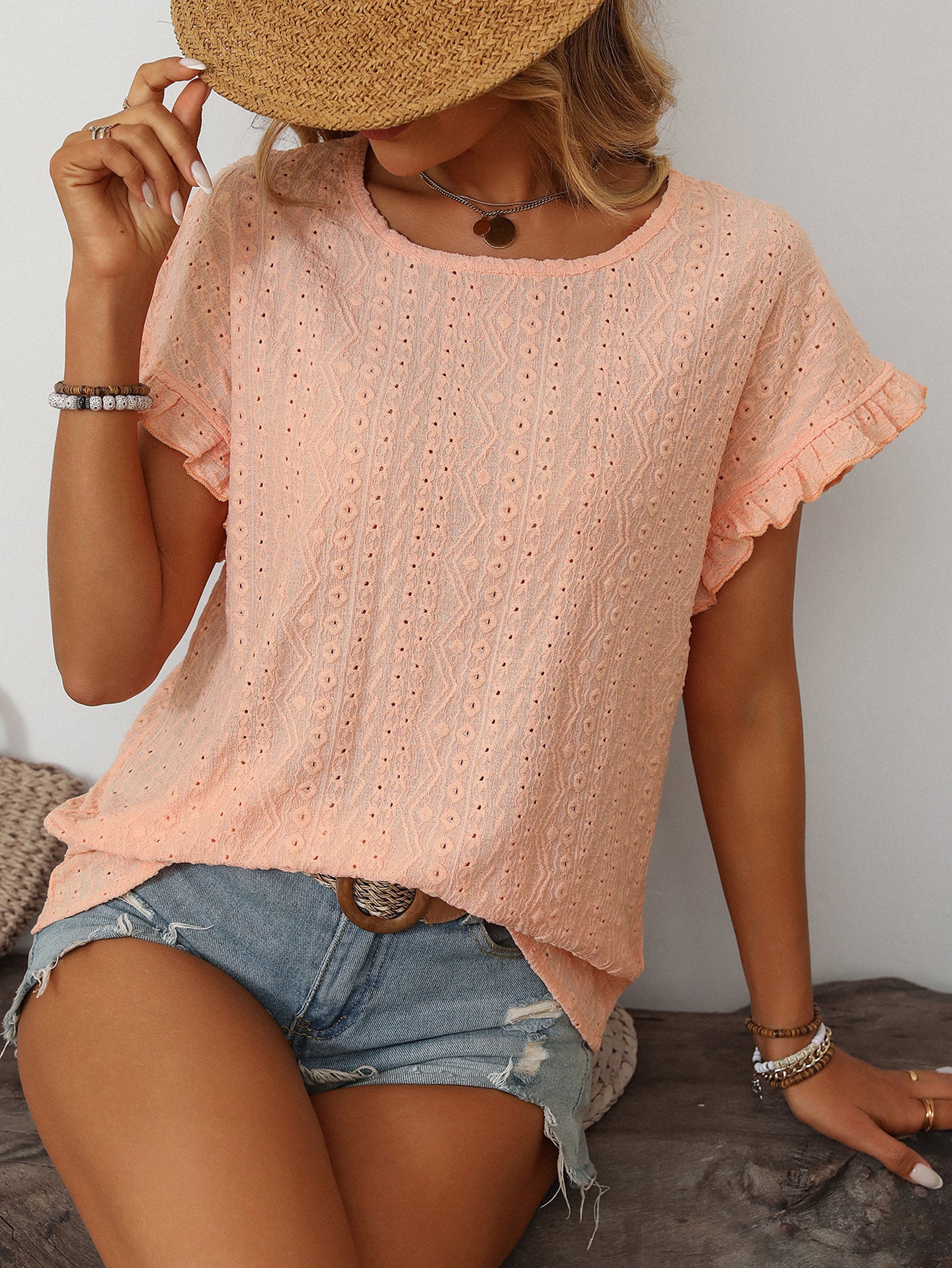 Flutter Sleeve Georgette Top