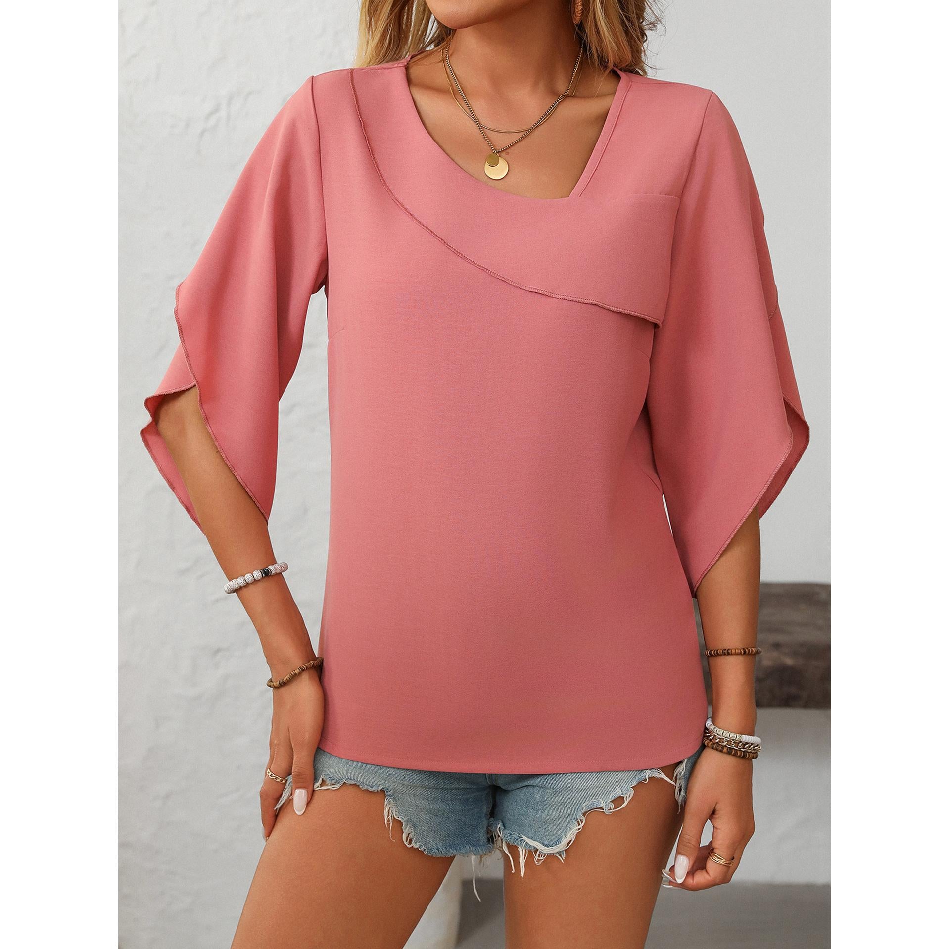 Women V-Neck Layered Top