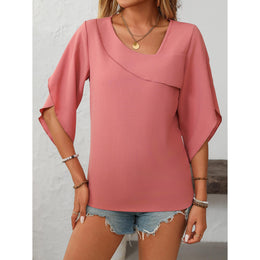 Women V-Neck Layered Top