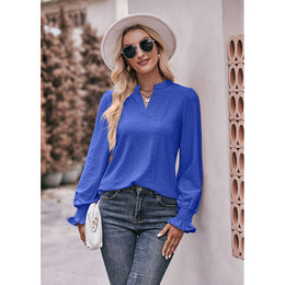 V-Neck Puff Sleeve Top
