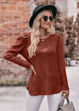 Striped Round Neck Top