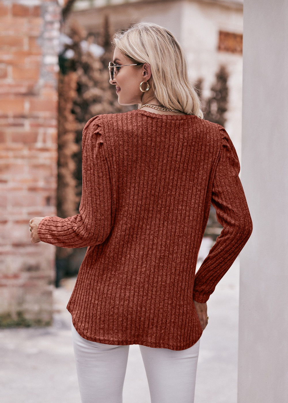 Striped Round Neck Top