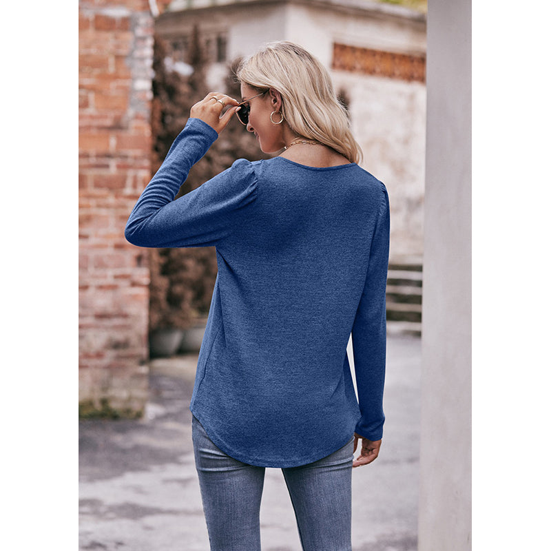 Square Neck Empire Longline Top