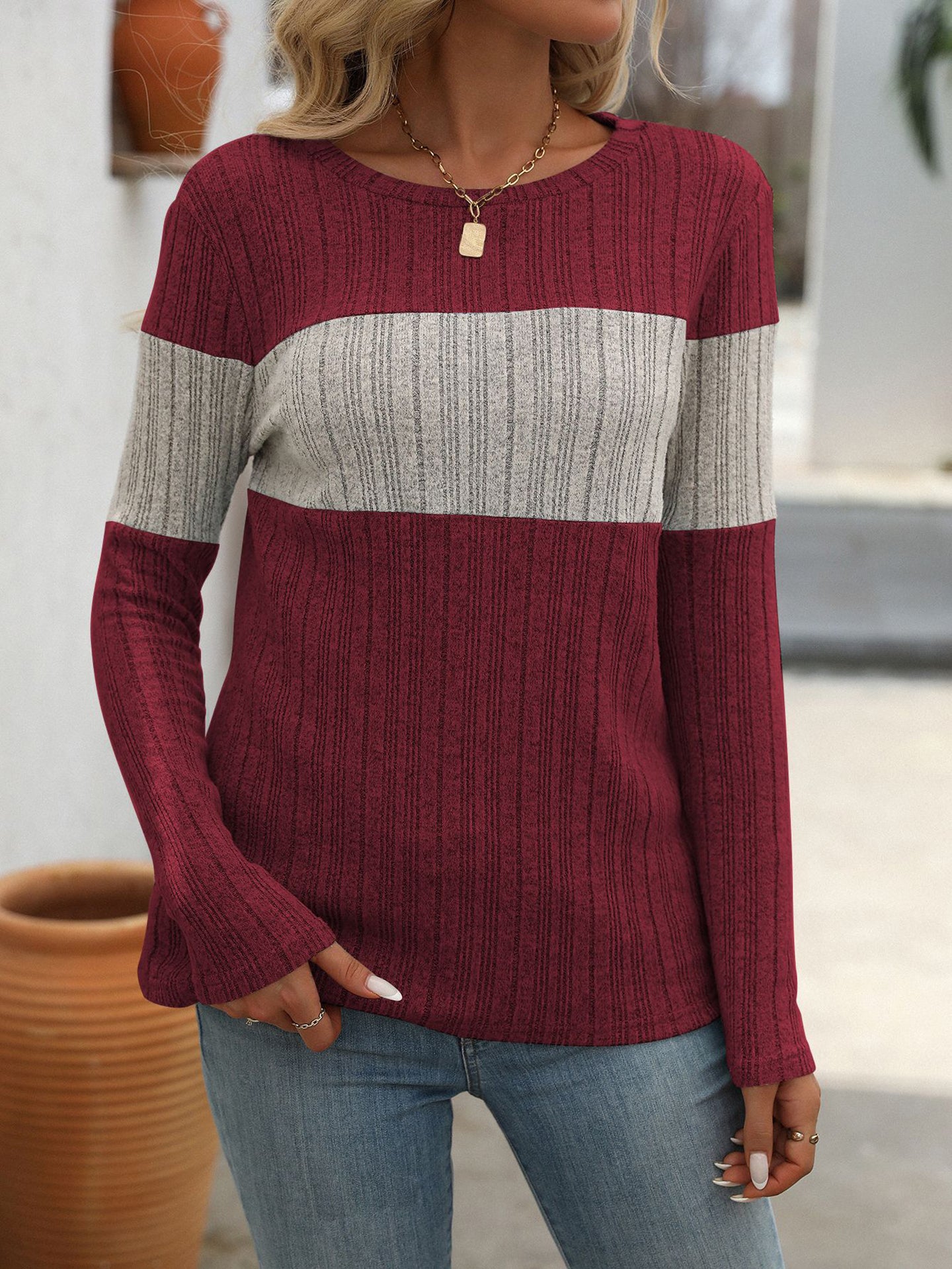 StyleCast Women Colourblocked Round Neck Top