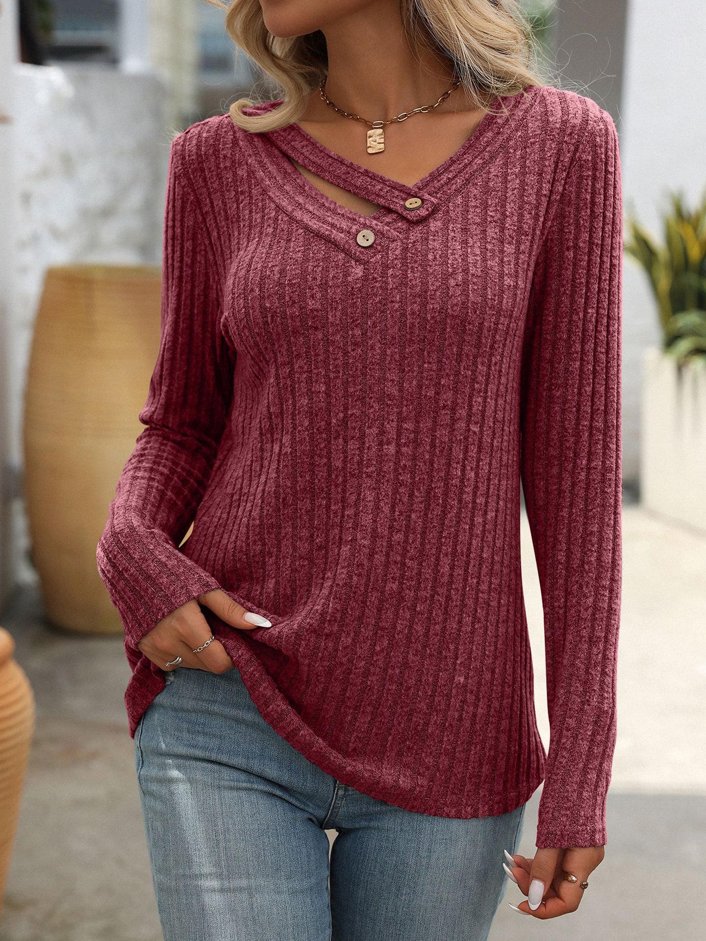 Women Striped Pullover
