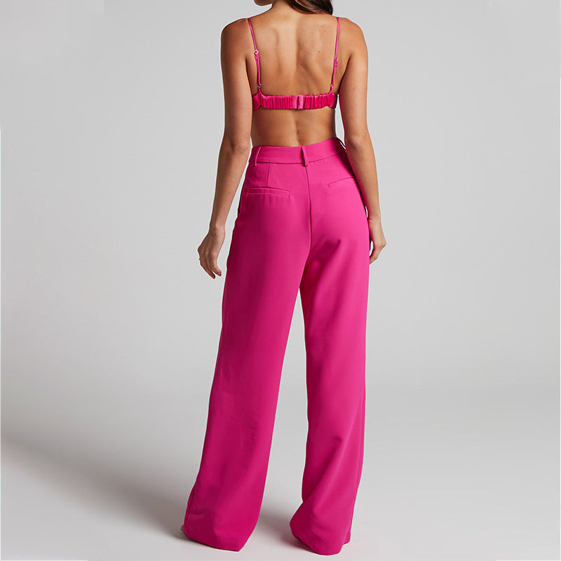 Magenta Blazer and Trousers Co-ords